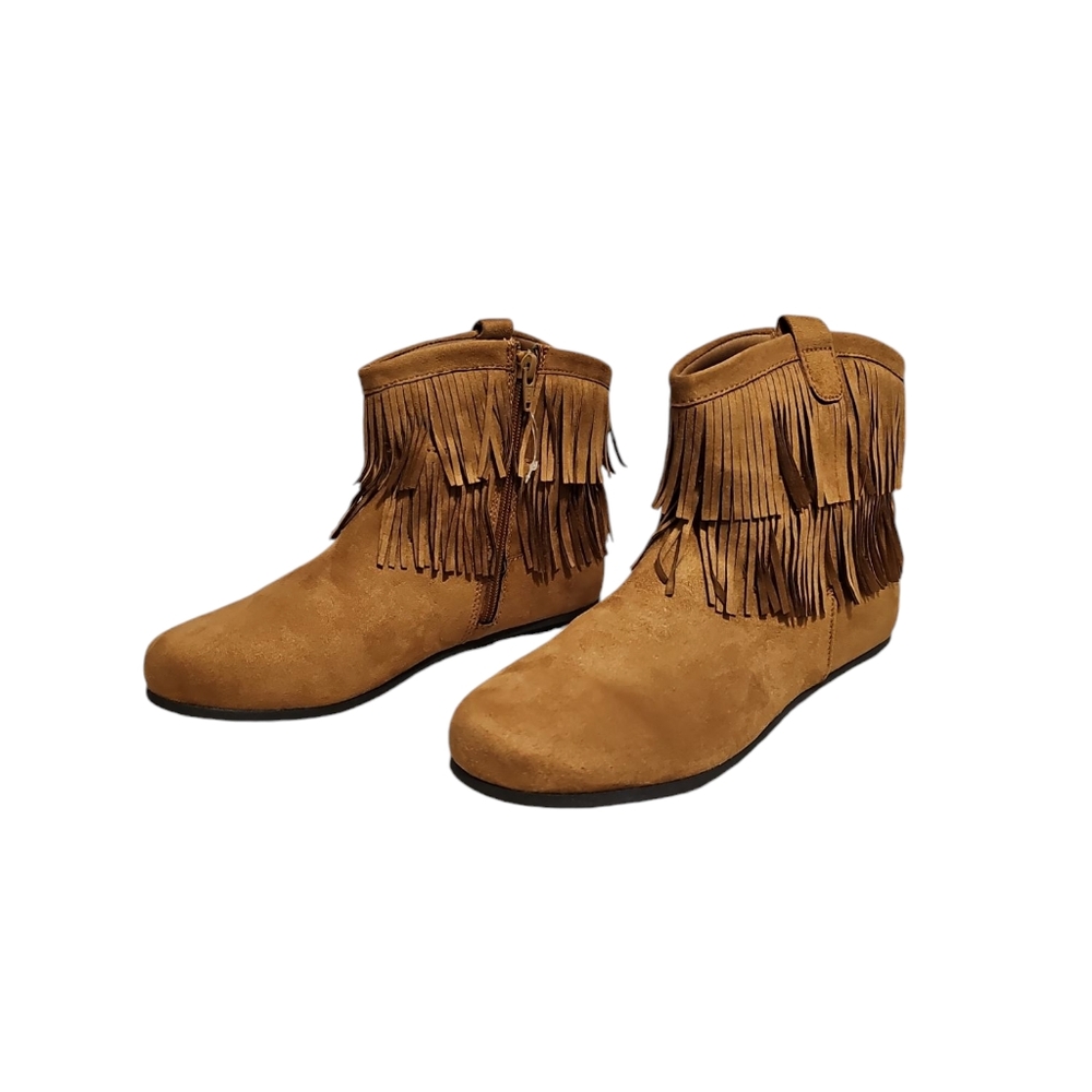 S:6 SO Girls Piata Moccasin Zip up Ankle Boots
